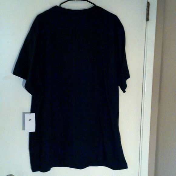 NEW NIKE SPORTSWEAR "Club Embroidered 2 Tee" MEN'S BLACK T-SHIRT 2XL AR4997-014 - Picture 5 of 6